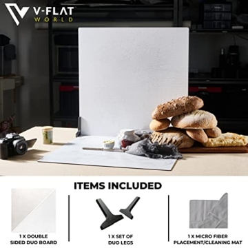 V-FLAT WORLD Duo Board - 2-Sided Photography Backdrop