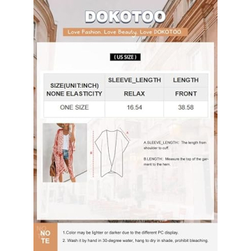 Dokotoo Womens Fashion 2025 Print Open Front Long Kimonos Cover up Pop Pop Tassel Split Cardigan Holiday Beach Swimsuit Coverup Swim Bikini Loose Bathing Suit Cover up Swimwear