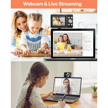 Digital Camera 44MP FHD 1080P Compact Point and Shoot