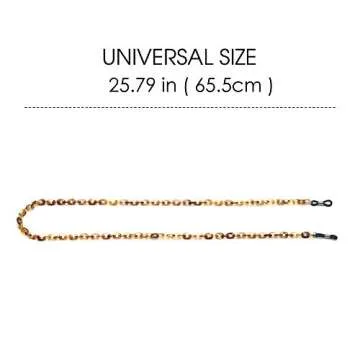 JM Retro Eyeglasses Chain Sunglasses Strap Holder Neck Cord String for Women Brown