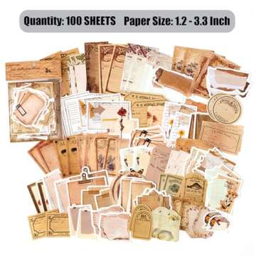 BLEDS 501Pcs Scrapbook Supplies - Creative Journaling Kit