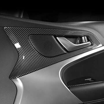 Cnaurda Car Interior Door Lock Trim Set for Genesis G70