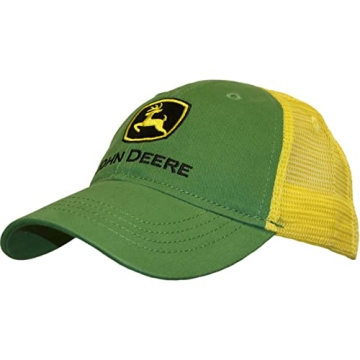 Stylish John Deere Boys Trademark Trucker Cap - Green, 2-4T