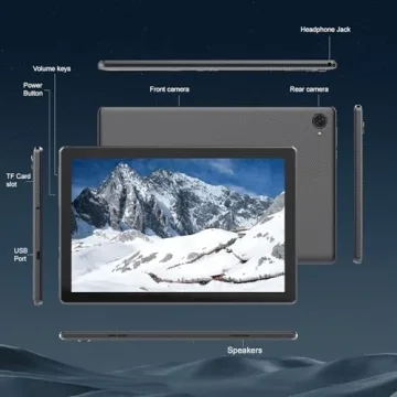 2024 Jeazans Android Tablet with 10.1" HD Display