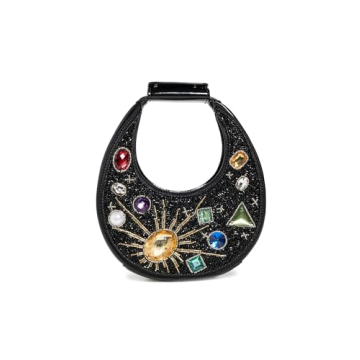 STAUD Women's Good Night Moon Bag in Black Celestial