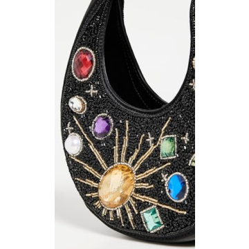 STAUD Women's Good Night Moon Bag in Black Celestial