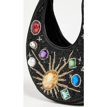STAUD Women's Good Night Moon Bag in Black Celestial