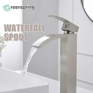 Greenspring Brushed Nickel Bathroom Faucet for Elegant Styling