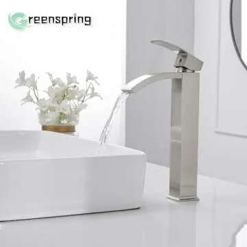 Greenspring Brushed Nickel Bathroom Faucet for Elegant Styling