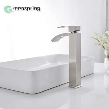 Greenspring Brushed Nickel Bathroom Faucet for Elegant Styling