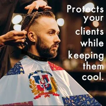 King Midas Barber Cape - Waterproof & Adjustable for All