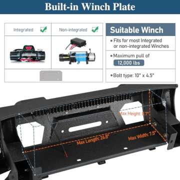 Hooke Road Stubby Front Bumper for 2014-2024 4Runner