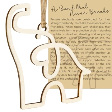 Friendship Elephant Ornament: A Meaningful Gift for Sisters & Friends