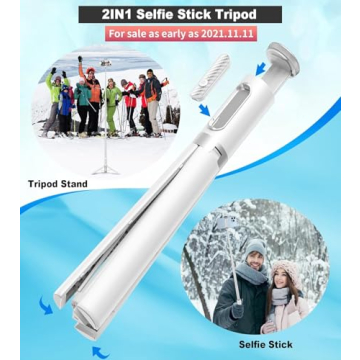 TONEOF Travel Tripod 60 Inch Selfie Stick with Remote