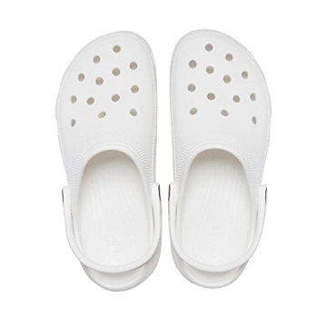White Crocs Women's Classic Platform Clog - Size 7