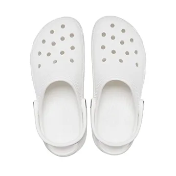 White Crocs Women's Classic Platform Clog - Size 7