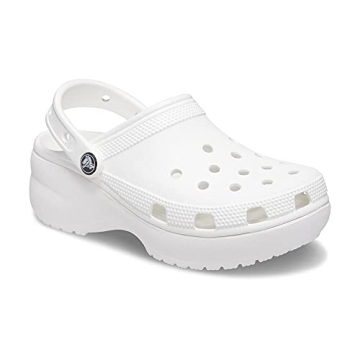 White Crocs Women's Classic Platform Clog - Size 7