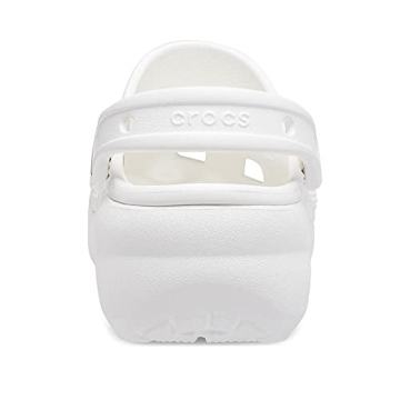 White Crocs Women's Classic Platform Clog - Size 7