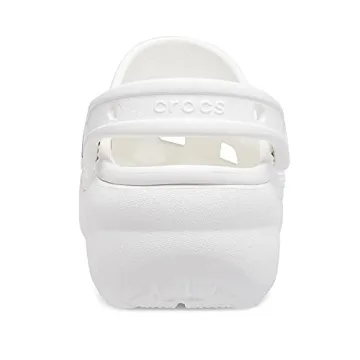 White Crocs Women's Classic Platform Clog - Size 7