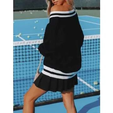 Stylish InterNos Women's Casual V Neck Sweater - Soft & Trendy