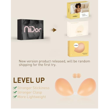 Niidor Strapless Adhesive Bra for Comfort and Style