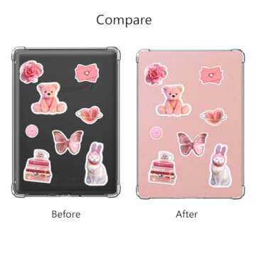 spansee Insert Cardstock for Kindle Paperwhite 1/2/3/4, Solid Color Paper Insert for Kindle Clearcase, Set of 10