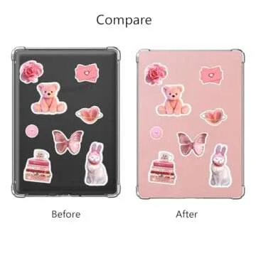 spansee Insert Cardstock for Kindle Paperwhite 1/2/3/4, Solid Color Paper Insert for Kindle Clearcase, Set of 10