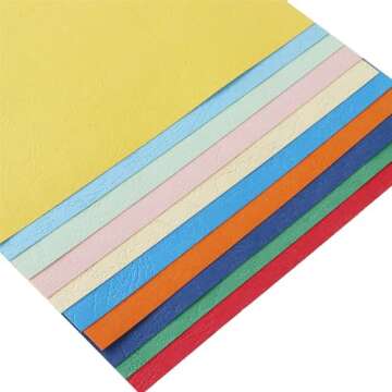 spansee Insert Cardstock for Kindle Paperwhite 1/2/3/4, Solid Color Paper Insert for Kindle Clearcase, Set of 10