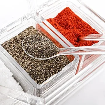 Yesland Clear Spice Pots - Elegant Storage for Your Seasonings