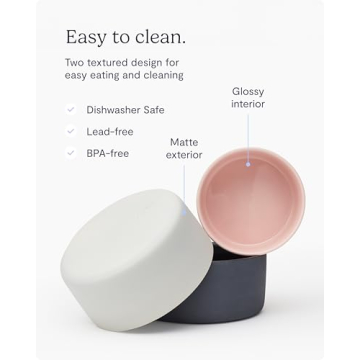 Elegant FABLE Ceramic Dog Bowl - Weighted & Durable