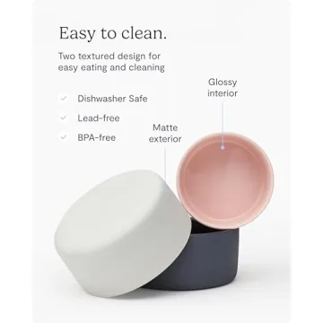 Elegant FABLE Ceramic Dog Bowl - Weighted & Durable