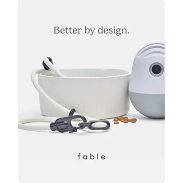 Elegant FABLE Ceramic Dog Bowl - Weighted & Durable