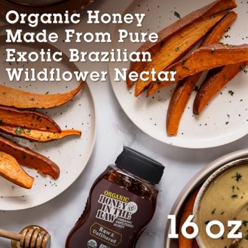 Organic Unfiltered Raw Honey from Brazil 16 oz