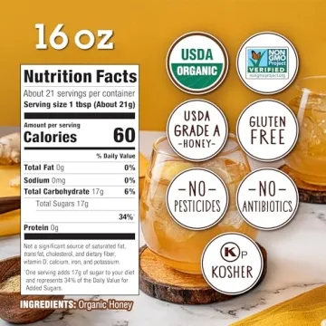 Organic Unfiltered Raw Honey from Brazil 16 oz