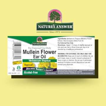Nature's Answer Alcohol-Free Mullein Flower Ear Oil