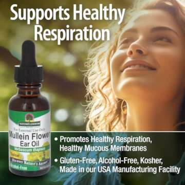 Nature's Answer Alcohol-Free Mullein Flower Ear Oil
