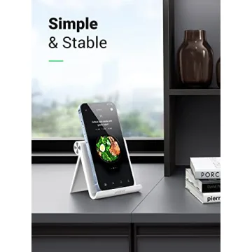 UGREEN Adjustable Cell Phone Stand for Desk - Portable & Sturdy