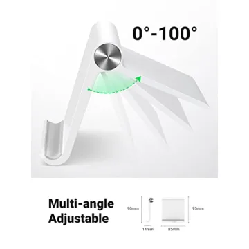 UGREEN Adjustable Cell Phone Stand for Desk - Portable & Sturdy