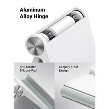 UGREEN Adjustable Cell Phone Stand for Desk - Portable & Sturdy