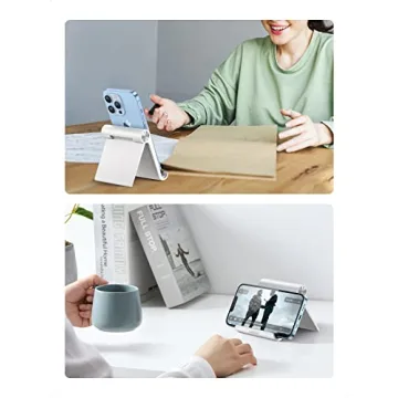 UGREEN Adjustable Cell Phone Stand for Desk - Portable & Sturdy