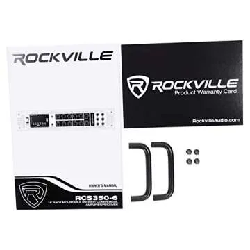 Rockville RCS350-6 350W Amplifier for 6 Zones & Bluetooth