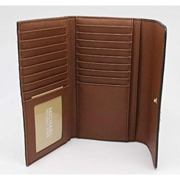 Michael Kors Large Trifold Leather Wallet - Vanilla