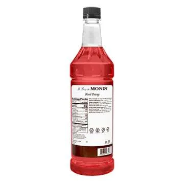 Monin Blood Orange Syrup, Berry Citrus Flavor - Perfect for Cocktails, Mocktails, Non-GMO, Gluten-Fr...