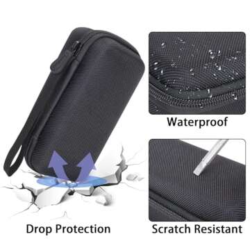 Aenllosi Hard Carrying Case Compatible with Rode Wireless ME Clip/Wireless GO II Dual Channel Compact Digital Wireless Microphone System (black)