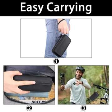 Aenllosi Hard Carrying Case Compatible with Rode Wireless ME Clip/Wireless GO II Dual Channel Compact Digital Wireless Microphone System (black)