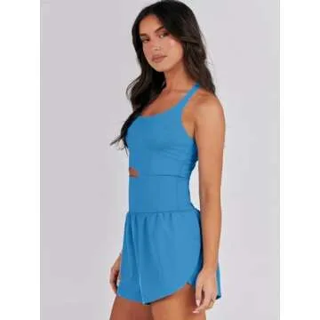 Caracilia Women's Workout Romper for Fitness & Style