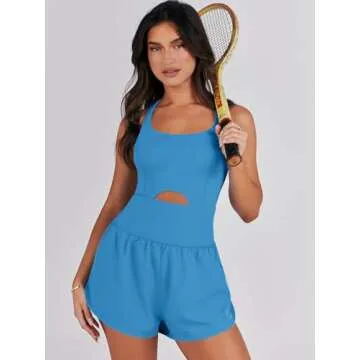 Caracilia Women's Workout Romper for Fitness & Style