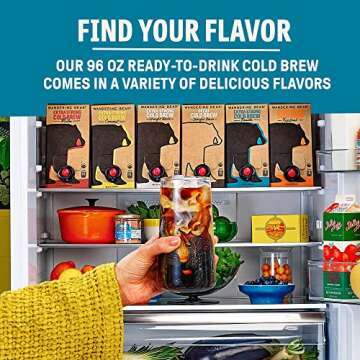 Wandering Bear Organic Vanilla Cold Brew Coffee On Tap 96 fl oz