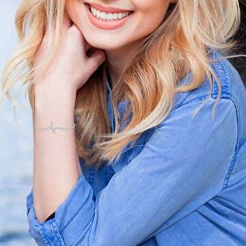 BOCHOI Constellations Silver Virgo Zodiac Sign Bracelet for Women Bracelet Astrology Horoscope CZ Jewelry Gift for BFF Bridesmaid Birthday Adjustable Chain 6+2IN