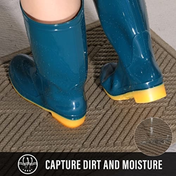 HIYARD Absorbent Indoor Outdoor Welcome Mat for Entryway